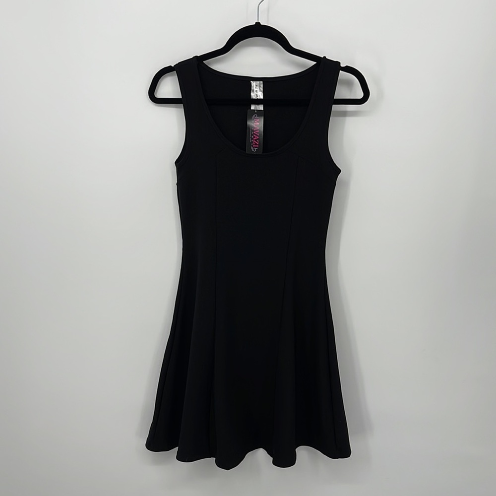 New Mix Scuba Flare Dress